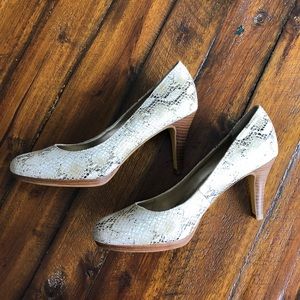 Anne Klein Wystere Pumps in Vegan Snakeskin Print